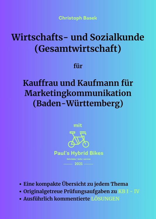 Produktbild: Wirtschafts- und Sozialkunde (Gesamtwirtschaft) f&uuml;r Kauffrau und Kaufmann f&uuml;r Marketingkommunikation (Baden-W&uuml;rttemberg)