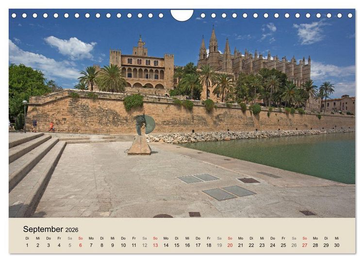 Produktbild: Mallorca - Traumhafte Balearen Insel (Wandkalender 2026 DIN A4 quer), CALVENDO Monatskalender