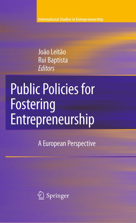 Produktbild: Public Policies for Fostering Entrepreneurship