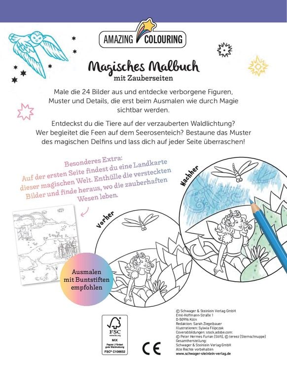 Produktbild: Magisches Malbuch mit Zauberseiten
