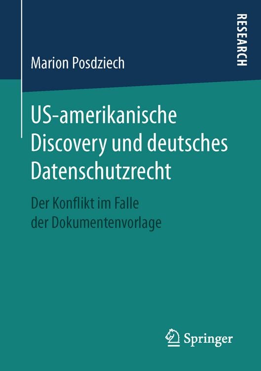 Produktbild: US-amerikanische Discovery und deutsches Datenschutzrecht