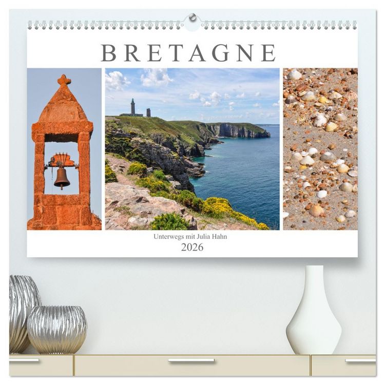 Produktbild: Bretagne - unterwegs mit Julia Hahn (hochwertiger Premium Wandkalender 2026 DIN A2 quer), Kunstdruck in Hochglanz