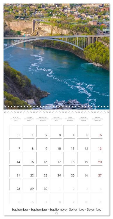 Produktbild: NIAGARA FALLS Idyllic impressions by day and night (Wall Calendar 2026 12 &times; 12 Inch) CALVENDO 12 Month Wall Calendar