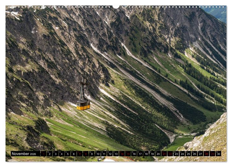 Produktbild: Oberstdorf und Umgebung (Wandkalender 2026 DIN A2 quer), CALVENDO Monatskalender