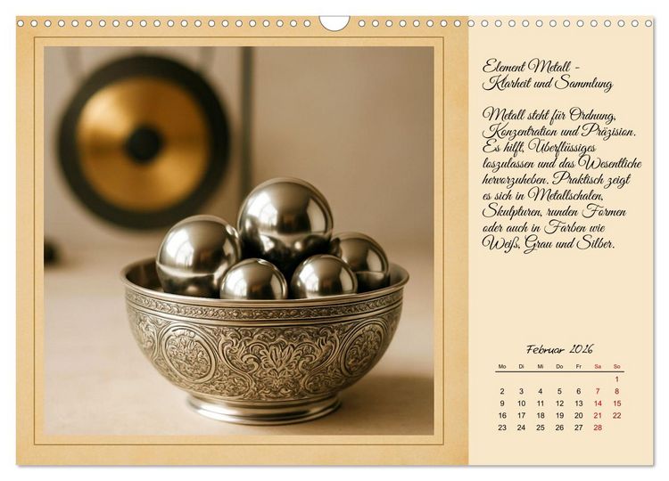 Produktbild: Feng Shui - Symbole f&uuml;r die Harmonie des Qi (Wandkalender 2026 DIN A3 quer), CALVENDO Monatskalender
