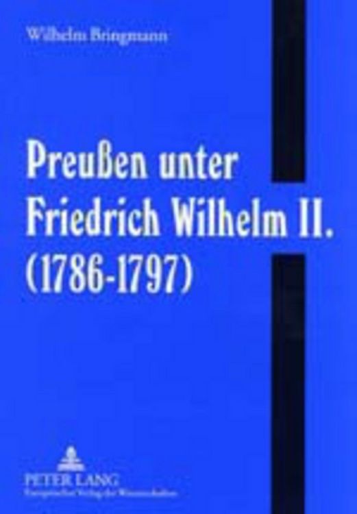 Produktbild: Preu&szlig;en unter Friedrich Wilhelm II. (1786-1797)