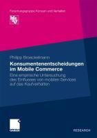 Produktbild: Konsumentenentscheidungen im Mobile Commerce