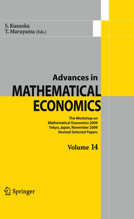 Produktbild: Advances in Mathematical Economics Volume 14
