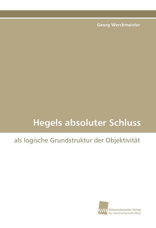 Produktbild: Hegels absoluter Schluss