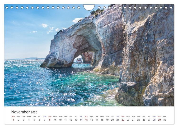 Produktbild: Zakynthos - the Lovely Island (Wall Calendar 2026 DIN A4 landscape), CALVENDO 12 Month Wall Calendar