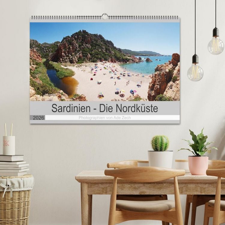 Produktbild: Sardinien &ndash; Die Nordk&uuml;ste (Wandkalender 2026 DIN A2 quer), CALVENDO Monatskalender