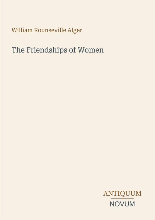 Produktbild: The Friendships of Women