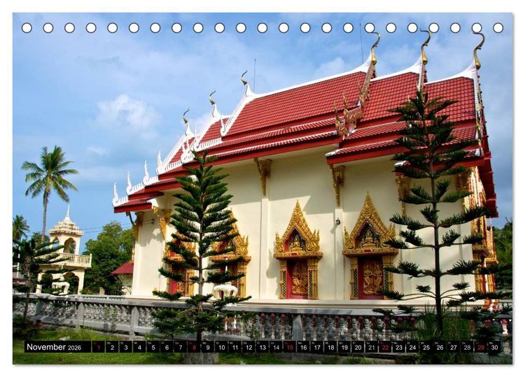 Produktbild: Thailand - Ein bezauberndes K&ouml;nigreich (Tischkalender 2026 DIN A5 quer), CALVENDO Monatskalender