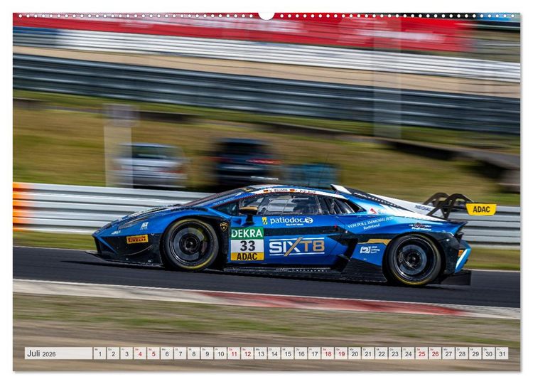 Produktbild: Wilde Stiere am N&uuml;rburgring (Wandkalender 2026 DIN A2 quer), CALVENDO Monatskalender
