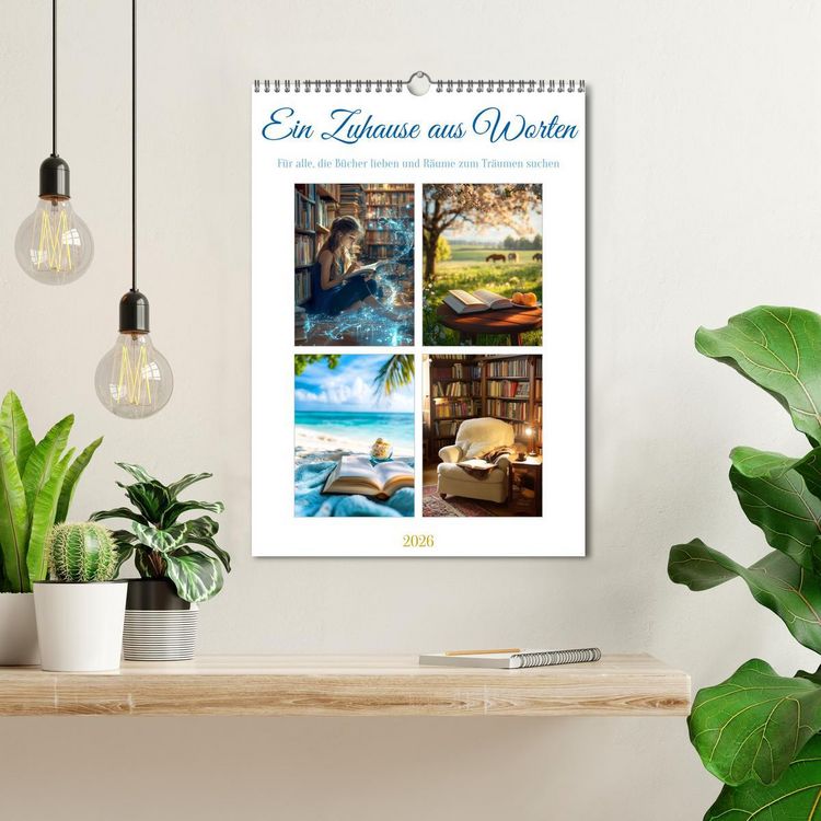 Produktbild: Ein Zuhause aus Worten (Wandkalender 2026 DIN A3 hoch), CALVENDO Monatskalender