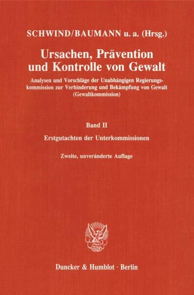 Produktbild: Ursachen, Pr&auml;vention und Kontrolle von Gewalt.