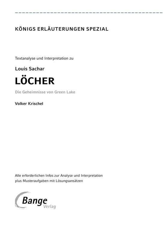 Produktbild: L&ouml;cher von Louis Sachar