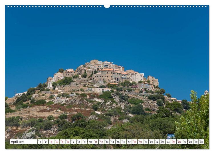 Produktbild: Korsika - Insel des Gl&uuml;cks (hochwertiger Premium Wandkalender 2026 DIN A2 quer), Kunstdruck in Hochglanz