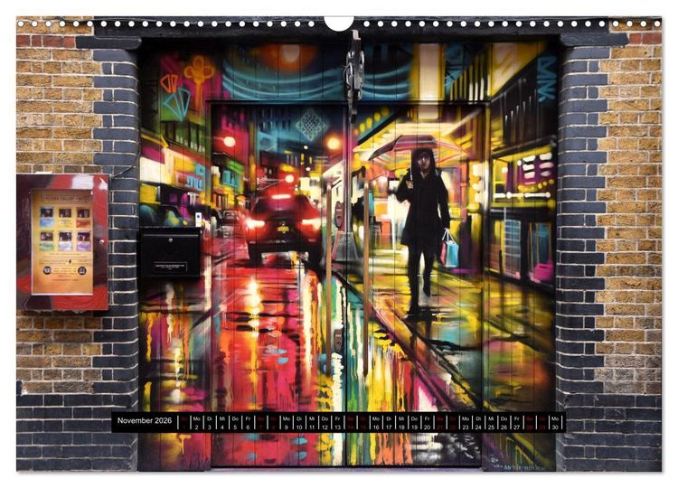 Produktbild: Street Art in London - cool, stylisch und hochprofessionell (Wandkalender 2026 DIN A3 quer), CALVENDO Monatskalender