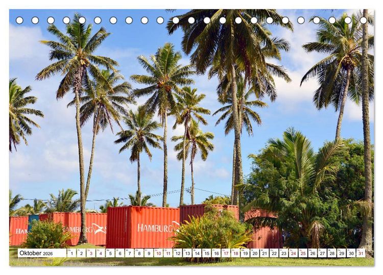 Produktbild: Rarotonga - Trauminsel im S&uuml;dpazifik. (Tischkalender 2026 DIN A5 quer), CALVENDO Monatskalender