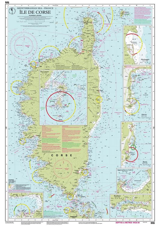 Produktbild: M6 &Icirc;le de Corse, Imray Chart