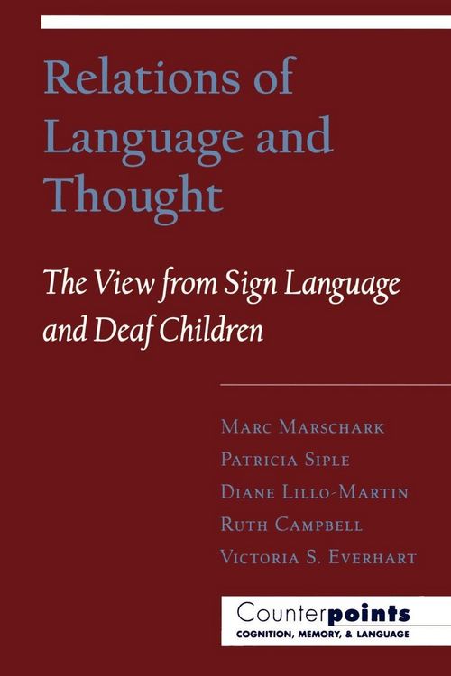 Produktbild: Relations of Language and Thought