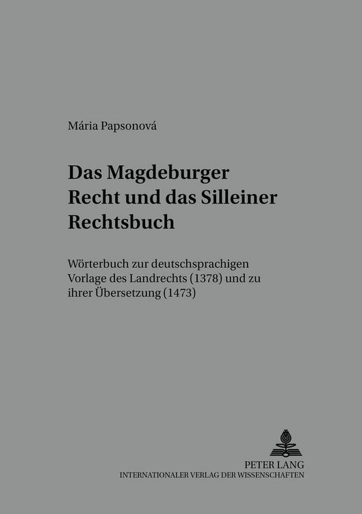 Produktbild: Das Magdeburger Recht und das Silleiner Rechtsbuch