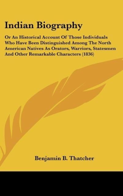 Produktbild: Thatcher, B: Indian Biography