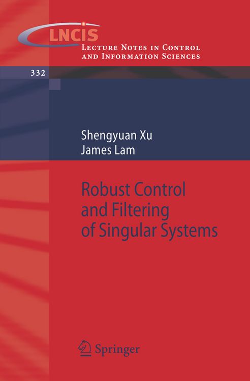 Produktbild: Robust Control and Filtering of Singular Systems