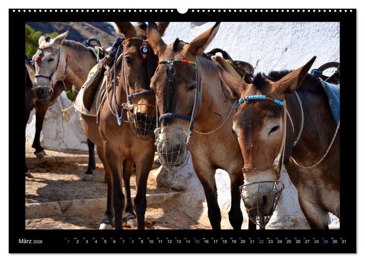 Produktbild: Santorini (hochwertiger Premium Wandkalender 2026 DIN A2 quer), Kunstdruck in Hochglanz