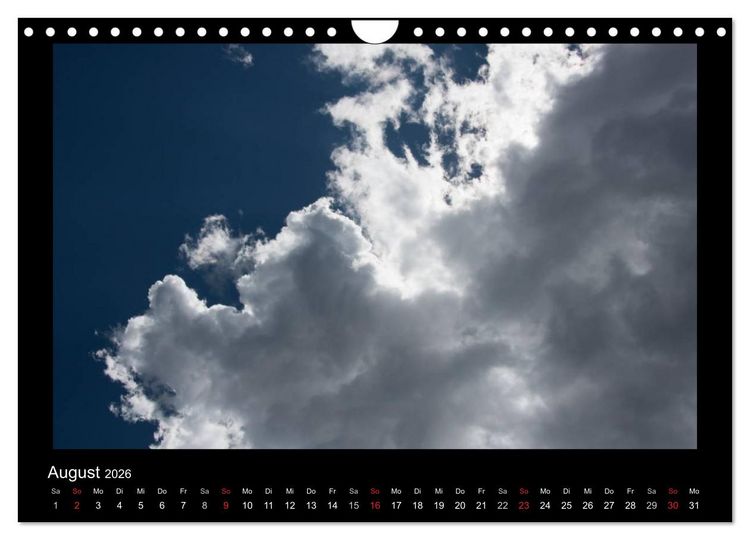 Produktbild: Wolkenbilder (Wandkalender 2026 DIN A4 quer), CALVENDO Monatskalender