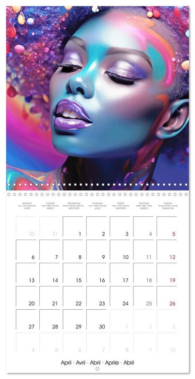 Produktbild: Fascination artful hair (Wall Calendar 2026 12 &times; 12 Inch) CALVENDO 12 Month Wall Calendar