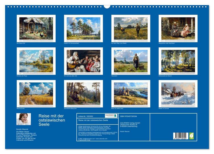 Produktbild: Reise mit der ostslawischen Seele (Wandkalender 2026 DIN A2 quer), CALVENDO Monatskalender