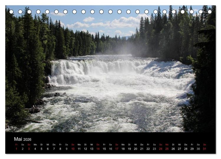 Produktbild: Kanadas Westen 2026 (Tischkalender 2026 DIN A5 quer), CALVENDO Monatskalender