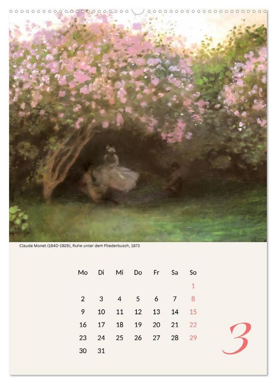 Produktbild: Claude Monet Impressionen 2026 (hochwertiger Premium Wandkalender 2026 DIN A2 hoch), Kunstdruck in Hochglanz
