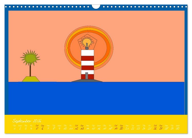Produktbild: Lighthouse lights my way (Wall Calendar 2026 DIN A3 landscape), CALVENDO 12 Month Wall Calendar
