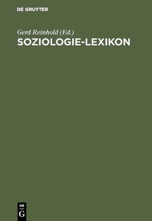 Produktbild: Soziologie-Lexikon