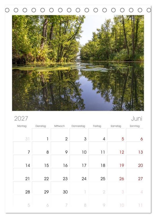 Produktbild: Tischplaner 2027 - Lychen - zwischen Wald und Seen (A5 Tischkalender zum Aufstellen) CALVENDO