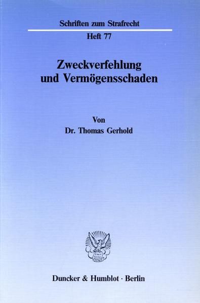 Produktbild: Zweckverfehlung und Verm&ouml;gensschaden.