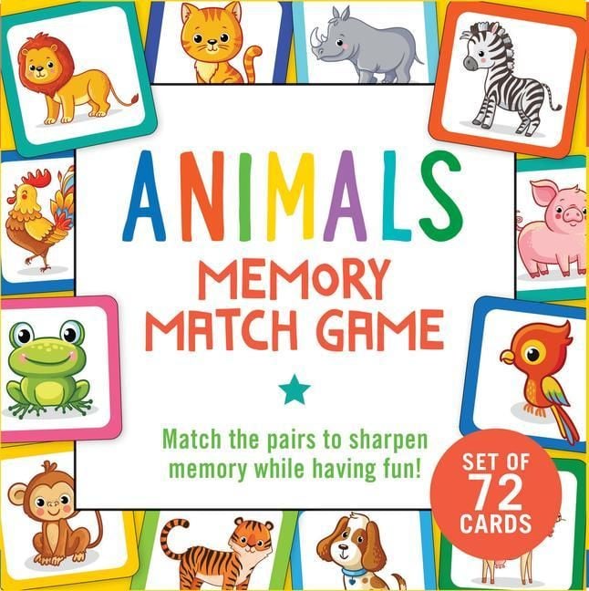 Produktbild: Animals Memory Match Game (Set of 72 Cards)