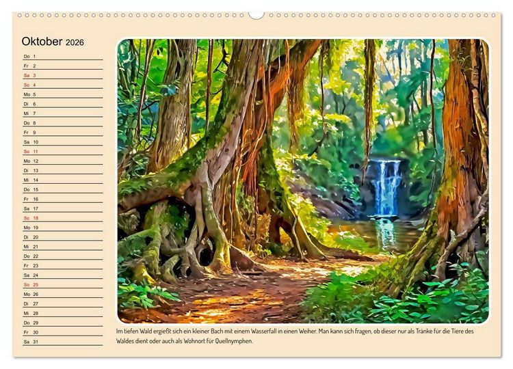 Produktbild: Orte einer M&auml;rchenwelt (hochwertiger Premium Wandkalender 2026 DIN A2 quer), Kunstdruck in Hochglanz
