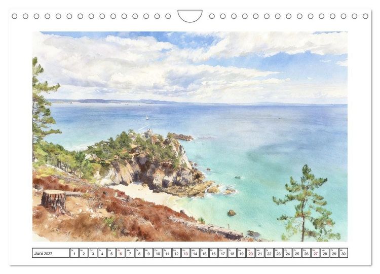 Produktbild: Highlights der Bretagne (Wandkalender 2027 DIN A4 quer), CALVENDO Monatskalender