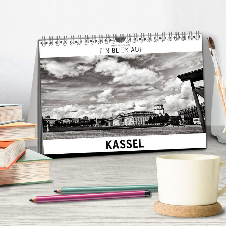 Produktbild: Ein Blick auf Kassel (Tischkalender 2026 DIN A5 quer), CALVENDO Monatskalender