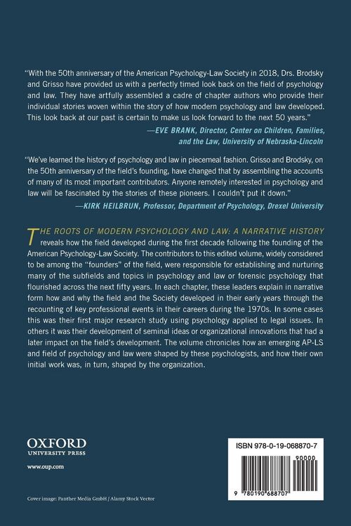 Produktbild: Roots of Modern Psychology and Law