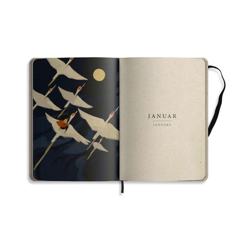 Produktbild: matabooks &ndash; A5 Kalender Samaya 2027 Farbe: Pond Green (DE/EN)