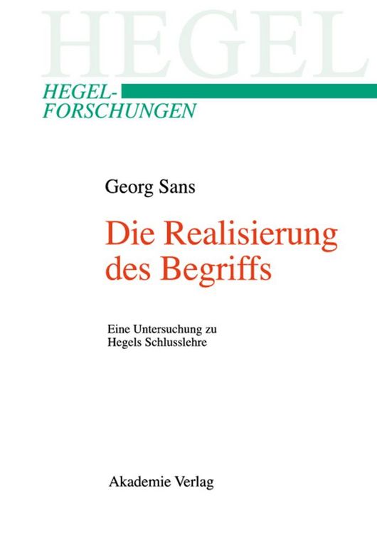 Produktbild: Die Realisierung des Begriffs