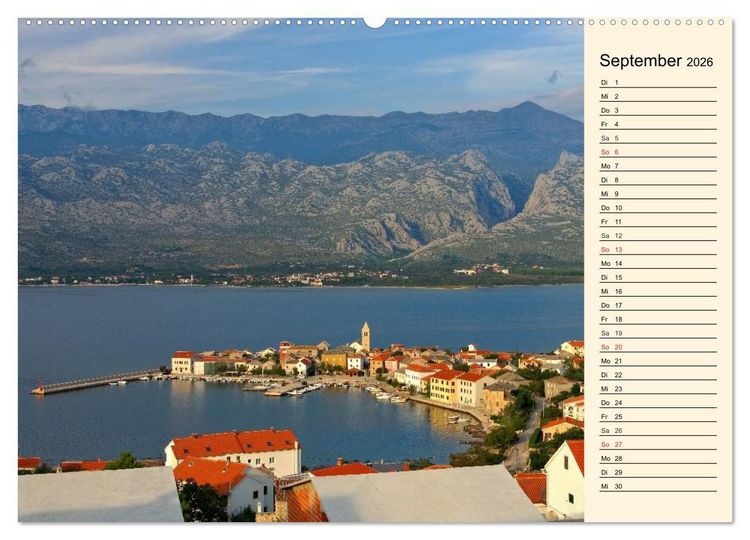 Produktbild: Zadar und Norddalmatien (Wandkalender 2026 DIN A2 quer), CALVENDO Monatskalender