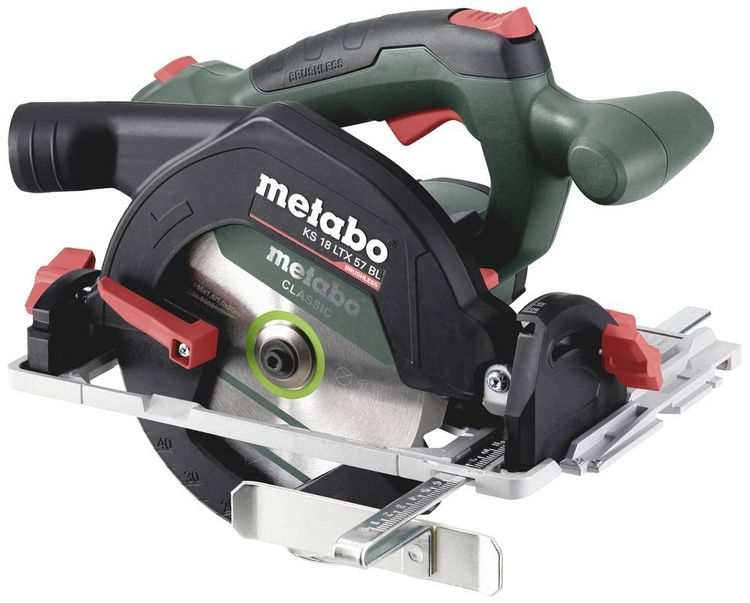 Produktbild: Metabo KS 18 LTX 57 BL Akku-Handkreiss&auml;ge Schnitttiefe max. (90&deg;) 57 mm ohne Akku, ohne Ladeger&auml;t 18 V
