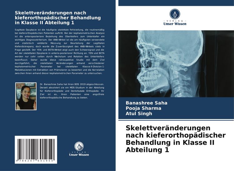 Produktbild: Skelettver&auml;nderungen nach kieferorthop&auml;discher Behandlung in Klasse II Abteilung 1