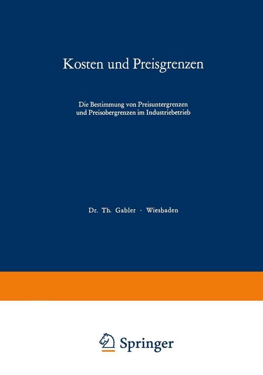 Produktbild: Kosten und Preisgrenzen